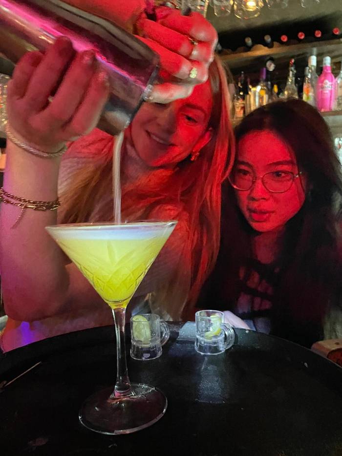 Cocktail aan de bar
